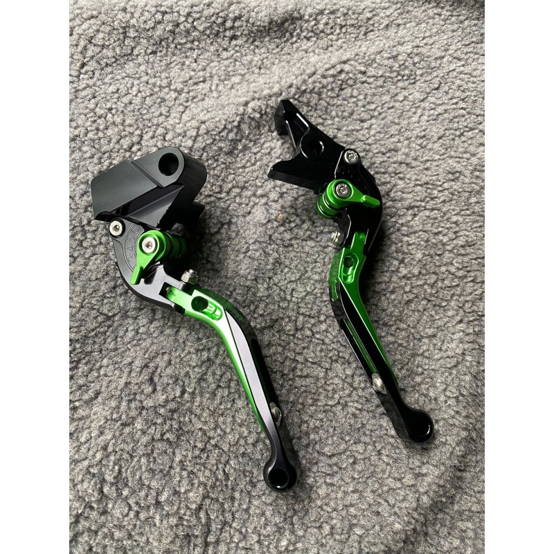 ZX-6 ZZR600 ZZR600 ER-6N/F/R (Z750S 2006-2008) (Z750 2004-2005)(ER-6F ER-6N) Manete Prelungite Si Rabatabil Ambreiaj Frana Ti...