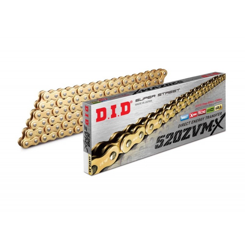 103071120 - Lant ZVM-X series X-Ring D.I.D Chain 520ZVM-X 120 zale Gold/Gold 1-454-120 / 103074120 DID RACING CHAIN DiD Lant ...