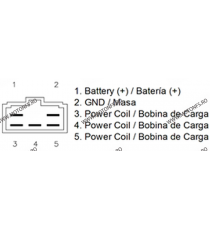 GSXR600 GSXR750 1998 - 2005 LT-F 500 F GSX-R 1000 GSX-R 1300 Hayabusa VL1500 Intruder Releu incarcare regulator tensiune Suzu...