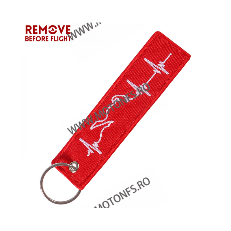 Heartbeat Rosu Breloc Brodat Pe Ambele Fete SM001-0110  Breloc Chei 10,00 lei 10,00 lei 8,40 lei 8,40 lei