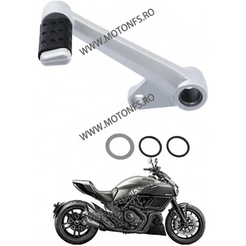 Ducati Diavel 2012 2013 2014 2015 2016 2017 Silver Pedal schimbatoare Aluminiu XF2477  Pedal Schimbator 165,00 lei 165,00 lei...