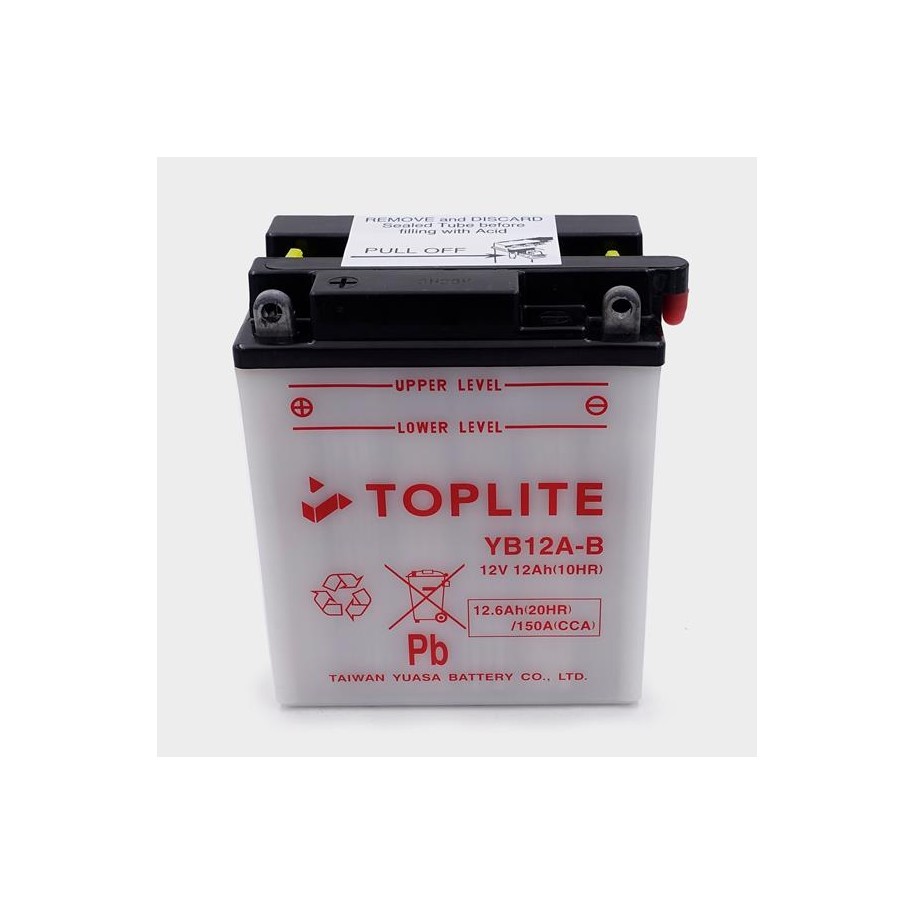 TOPLITE (brand YUASA) - Acumulator cu intretinere YB12A-B 295-244 TOPLITE YUASA Acumulator 240,00 lei 216,00 lei 201,68 lei 1...