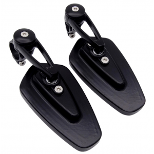 SET 2 OGLINZI CAPETE GHIDON NEGRE UNIVERSALE MOTO SCUTER ATV HONDA YAMAHA SUZUKI KAWASAKI DUCATI BMW TRIUMPH