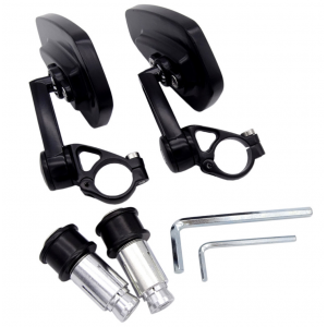 SET 2 OGLINZI CAPETE GHIDON NEGRE UNIVERSALE MOTO SCUTER ATV HONDA YAMAHA SUZUKI KAWASAKI DUCATI BMW TRIUMPH