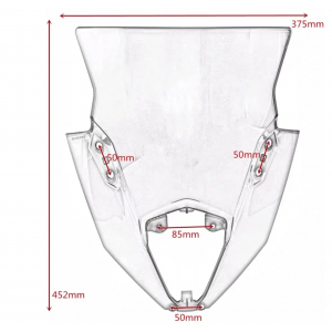 Kawasaki Ninja 650 ER6F 2020 2021 2022 203 2024 Parbriz  Fumuriu