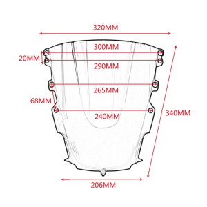 Yamaha YZF R1 R1M 2020 2021 2022 2023 2024 2025 Parbriz Double Bubble Fumuriu CMXJ5  Parbriza Fumuriu Motonfs 150,00 lei 135,...