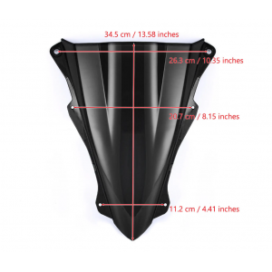 Kawasaki ZX4R 2023 2024 2025 ZX-25R 2020 2021 2022 2023 2024  Parbriz Double Bubble Fumuriu EBE8C  Parbriza Fumuriu Motonfs 1...