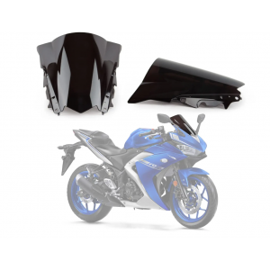 Yamaha YZF R3 321CC R25 250CC 2014 2015 2016 2017 2018  Parbriz Double Bubble  Fumuriu