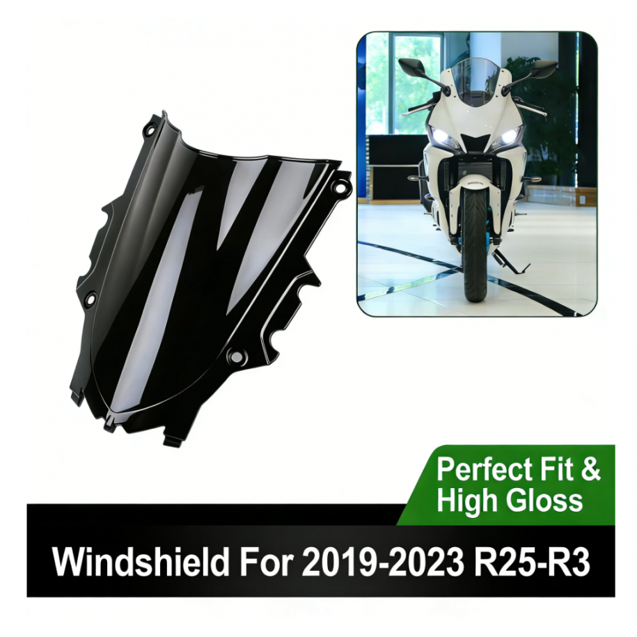 Yamaha R3 321CC R25 250CC 2019 2020 2021 2022 2023  Parbriz Double Bubble Fumuriu OR917  Parbriza Fumuriu Motonfs 135,00 lei ...