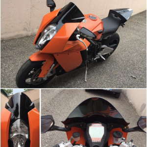 KTM RC8 1190 RC8R 2008 2009 2010 2011 2012 2013 2014 2015 RC-8 Parbriz Double Bubble Fumuriu 5RCFT  Parbriza Fumuriu Motonfs ...