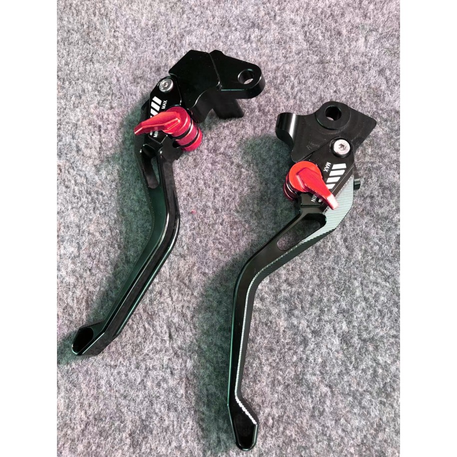 YZF-R125 2008-2013 FZ16 2012-2013 Manete Scurte Ambreiaj Frana 5D Negru Cu Cheieta Rosu MS5DNA-R3-R15L  Manete CNC Dedicat Ya...