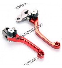 Set manete flexibile motocross ambreiaj / frana Rosu Honda Yamaha Suzuki Kawasaki KTM MNC7391 R05K/L01K  Manete Moto Cross 17...