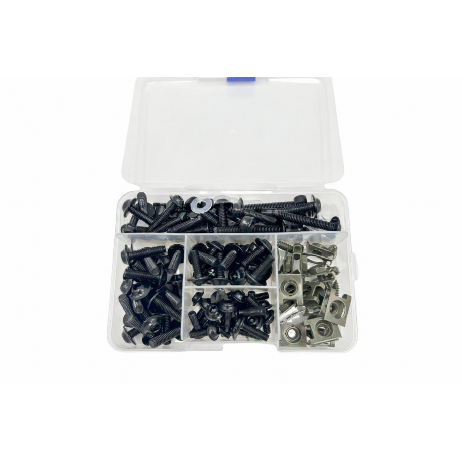 SET 177 PCS ȘURUBURI CARENAJ MOTO KIT DIN OȚEL INOXIDABIL 304 HONDA YAMAHA KAWASAKI SUZUKI DUCATI BMW APRILIA CFMOTO SURUV02 ...