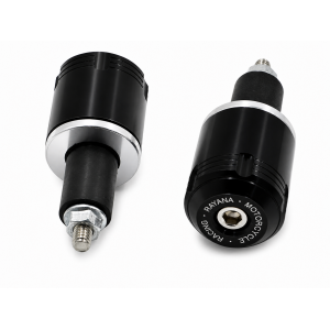 Set 2 Buc. Capete Ghidon Moto  Pentru Ghidon 22mm Si 25mm, Din Aluminiu, Universale, Tip Slider / Contragreutate
