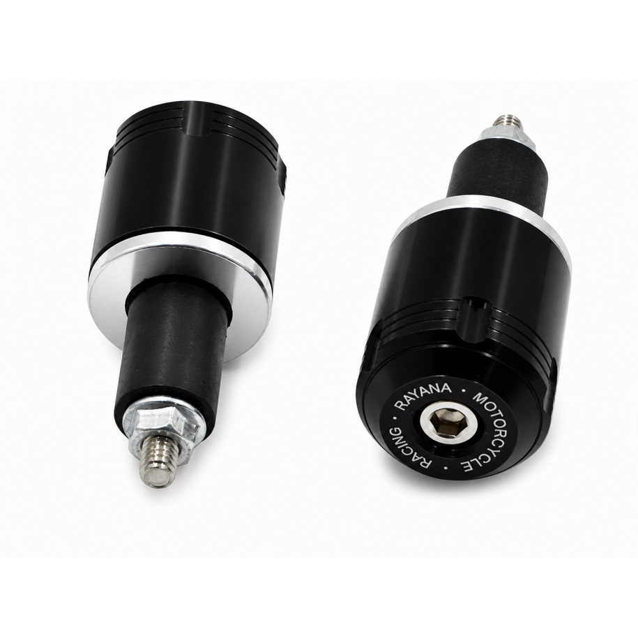 Set 2 Buc. Capete Ghidon Moto Pentru Ghidon 22mm Si 25mm, Din Aluminiu, Universale, Tip Slider / Contragreutate ZL6RG  Capete...