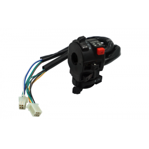 Comutator Ghidon Moto Multifuncțional 22mm Cu Soc Control Lumini, Fază Scurtă Lungă, Pornire, Universal