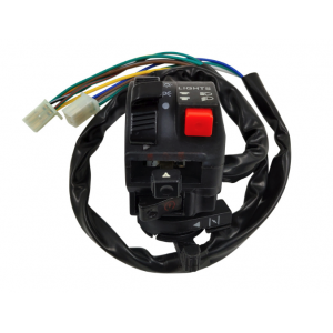 Comutator Ghidon Moto Multifuncțional 22mm Cu Soc Control Lumini, Fază Scurtă Lungă, Pornire, Universal