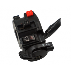 Comutator Ghidon Moto Multifuncțional 22mm Cu Soc Control Lumini, Fază Scurtă Lungă, Pornire, Universal