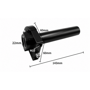 22mm Acceleratie  Aluminiu Negru Pentru Ghidon moto/ scuter/ ATV S1XXL