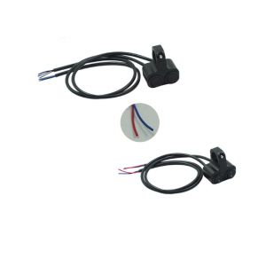 Comutator Ghidon Moto din Aluminiu, 2 Butoane ON/OFF, Compatibil 22mm, Control Accesorii 12V, Universal, Negru