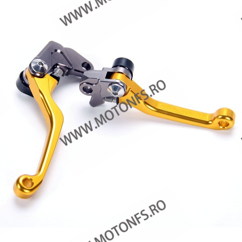 Set manete flexibile motocross ambreiaj / frana Auriu Honda Yamaha Suzuki Kawasaki KTM MNC7395 MNC7395  Manete Moto Cross 170...