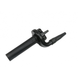 22mm Acceleratie Cu Duble Iesire(Filet 6MM Si 5MM )  moto/ scuter/ ATV  Universala Negru