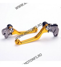 Set manete flexibile motocross ambreiaj / frana Auriu Honda Yamaha Suzuki Kawasaki KTM MNC7395 MNC7395  Manete Moto Cross 170...