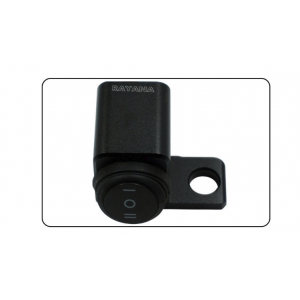 Comutator Moto din Aluminiu, 3 Poziții ON/OFF, 12V, Universal, Montaj pe Oglindă, pentru Proiectoare, Rezistent la Apă ZPMK9 ...