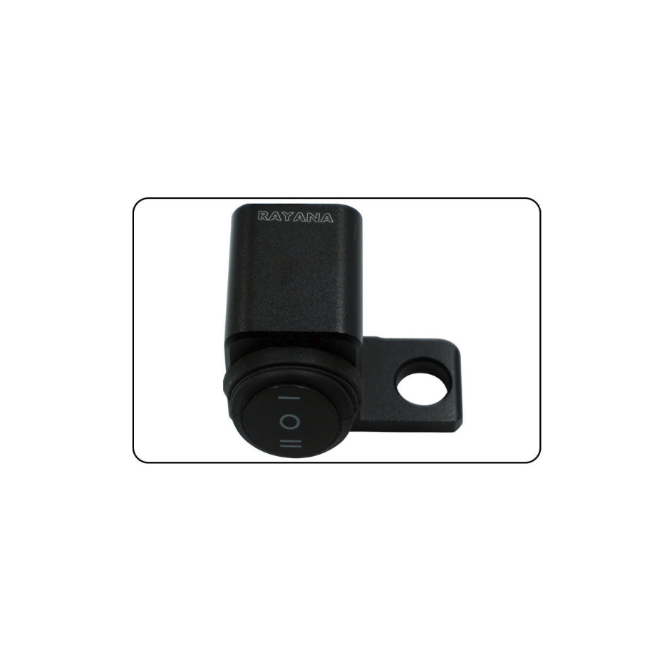 Comutator Moto din Aluminiu, 3 Poziții ON/OFF, 12V, Universal, Montaj pe Oglindă, pentru Proiectoare, Rezistent la Apă ZPMK9 ...