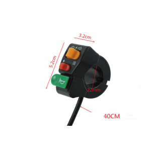 Comutator Moto 3 în 1 pentru Ghidon 7/8 (22mm), Claxon, Semnalizare, Far, Kill Switch, Universal