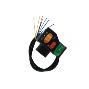 Comutator Moto 3 în 1 pentru Ghidon 7/8 (22mm), Claxon, Semnalizare, Far, Kill Switch, Universal