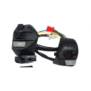 Set 2 Buc Comutator Moto YAMAHA MIO LC135, Ansamblu Comenzi Ghidon, Întrerupător Multifuncțional pentru Ghidon 55W8Z  Comenzi...