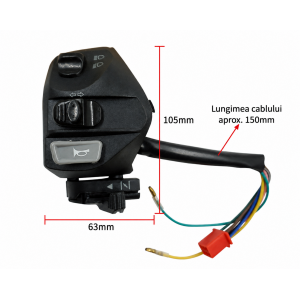 Set 2 Buc Comutator Moto YAMAHA MIO LC135, Ansamblu Comenzi Ghidon, Întrerupător Multifuncțional pentru Ghidon