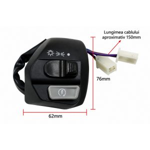 Set 2 Buc Comutator Moto YAMAHA MIO LC135, Ansamblu Comenzi Ghidon, Întrerupător Multifuncțional pentru Ghidon