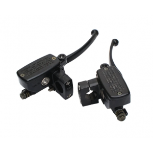 25mm Set 2buc Manete Pentru Ghidonul de  frana / ambreiaj ＋ Pompa Hidraulica ＋prindere Oglinda Negru 2DGAW PK70Y  Maneta Cu P...