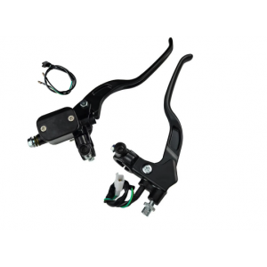 Manetă Frână Moto Universală 22mm cu Pompă Hidraulică, Aluminiu CNC, Culoare Negru, pentru Motocicletă / ATV / Scuter 5WRIO  ...