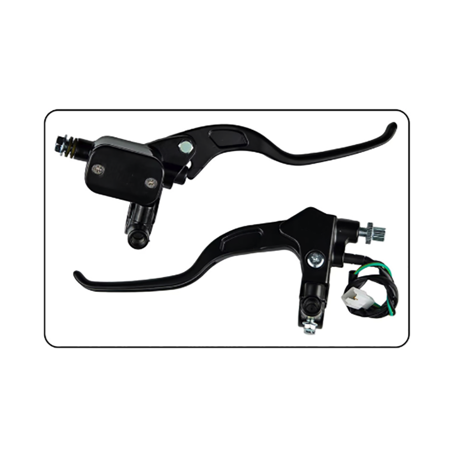 Manetă Frână Moto Universală 22mm cu Pompă Hidraulică, Aluminiu CNC, Culoare Negru, pentru Motocicletă / ATV / Scuter 5WRIO  ...