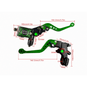Manetă Frână și Ambreiaj Moto Universală cu Rezervor și Pompă Hidraulică, 22mm  din Aluminiu, pentru Motocicletă / ATV / Scuter