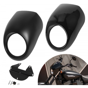 Carena Frontala Suport Far Negru Cafe Racer Harley Honda Yamaha Suzuki Kawasaki TB5GY VWJF3  Carena / Parbriza 195,00 lei 195...