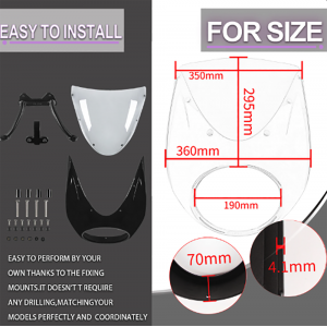 Carenaj Frontal Universal Cafe Racer din ABS Stil BMW R18 2020 2021 2022 2023 2024 C562W  Carene frontale 650,00 lei 650,00 l...
