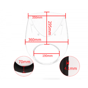 Carenaj Frontal Universal Cafe Racer din ABS Stil BMW R18 2020 2021 2022 2023 2024 C562W  Carene frontale 650,00 lei 650,00 l...