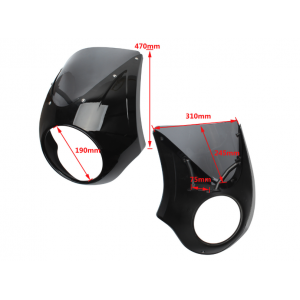 Carenaj Frontal Universal Cafe Racer din ABS Stil BMW R18 2020 2021 2022 2023 2024 C562W  Carene frontale 650,00 lei 650,00 l...