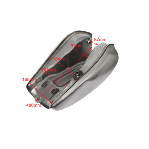 Rezervor Moto Cafe Racer Vintage Retro Custom Universal din Oțel Pentru Proiecte de Modificare Bobber, Chopper & Scrambler B-...