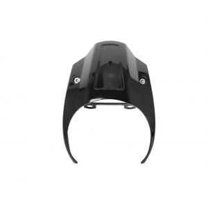 Mască Far Moto Vintage Negru Lucios, Carenaj Față Universal pentru Bobber, Cafe Racer, Chopper, Harley