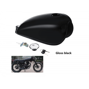 Rezervor Combustibil Universal 9L pentru Motocicletă Cafe Racer Bobber Chopper Custom din Oțel cu Capac și Robinet 9Y7ZR  Rez...