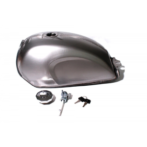 Rezervor Combustibil Moto Universal din Oțel pentru Cafe Racer Bobber Chopper Custom cu Capac, Robinet și Chei JCF-749  Rezer...