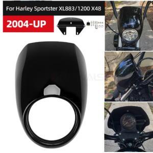 Carena Frontala Suport Far Negru Cafe Racer Harley Honda Yamaha Suzuki Kawasaki TB5GY VWJF3  Carena / Parbriza 195,00 lei 195...