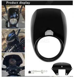 Carena Frontala Suport Far Negru Cafe Racer Harley Honda Yamaha Suzuki Kawasaki TB5GY VWJF3  Carena / Parbriza 195,00 lei 195...
