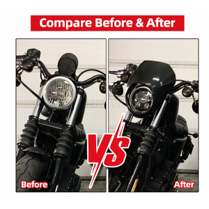 Carena Frontala Suport Far Negru  Cafe Racer Harley Honda Yamaha Suzuki Kawasaki