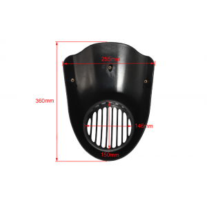 Carenaj Far Moto Universal cu Grilă pentru Cafe Racer Bobber Chopper Scrambler Mască Far Retro 610HT  Carene frontale 245,00 ...